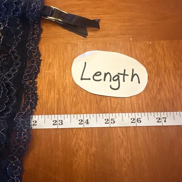 Blush Small NWT Navy Blue Lace Gold Hardware Cami Lingerie Bustier Corset - Picture 4 of 8